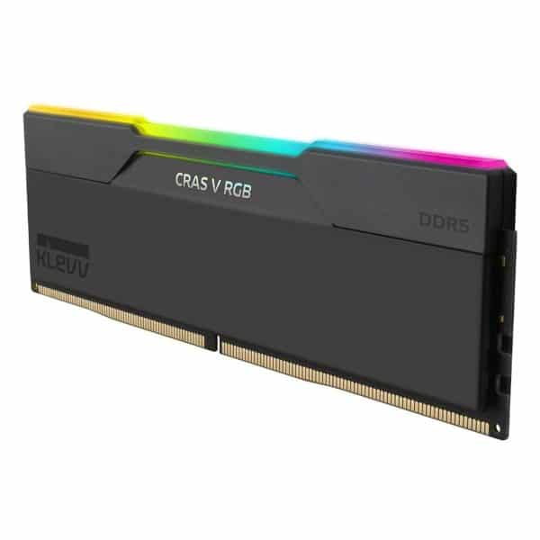Klevv Cras V Rgb 48gb (2x24gb) 6400mhz Cl32 Intel Xmp 3.0 – Amd Expo Ddr5 Heatsink Obsidian Black Ram (kd5kgud80 64a320g) 4