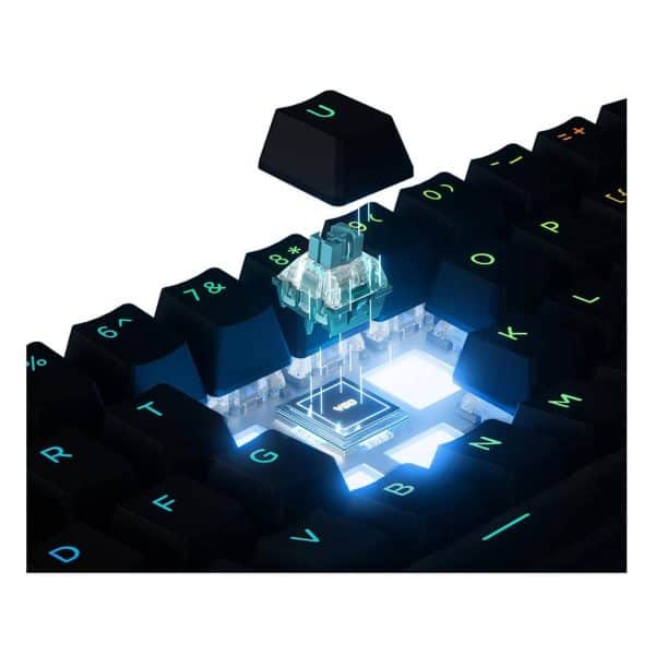 Mchose Ace60 Pro Zwart 60 Hall Effect Ice Blue Magnetische Switch 8k Hz Rgb Hotswap Mechanisch Gaming Toetsenbord Ace60 3a 4