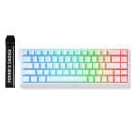 MCHOSE Ace68 E-sport Wit Topographic 65% Hall Effect Uranus Magnetische Switch eSports 8K Hz RGB Hotswap Mechanisch Gaming Toetsenbord (MC-Ace68-16)