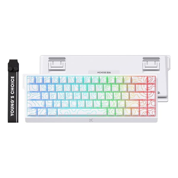 Mchose Ace68 E Sport Wit Topographic 65 Hall Effect Uranus Magnetische Switch Esports 8k Hz Rgb Hotswap Mechanisch Gaming Toetsenbord Mc Ace68 16 3