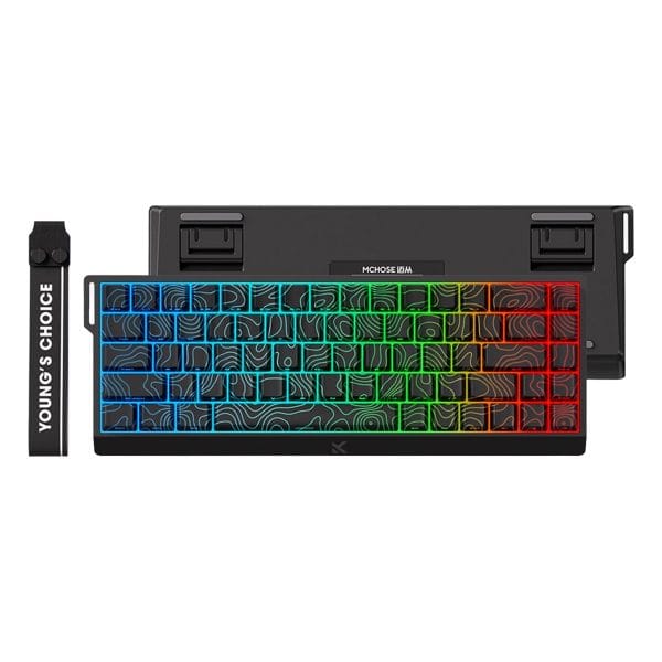 Mchose Ace68 E Sport Zwart Topographic 65 Hall Effect Uranus Magnetische Switch Esports 8k Hz Rgb Hotswap Mechanisch Gaming Toetsenbord Mc Ace68 20 3