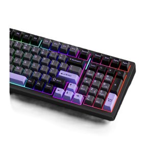 Mchose G98 Pro 98 Rgb Draadloos Hotswap Zwart Paars Mechanisch Gaming Toetsenbord Mc G98s 3 2