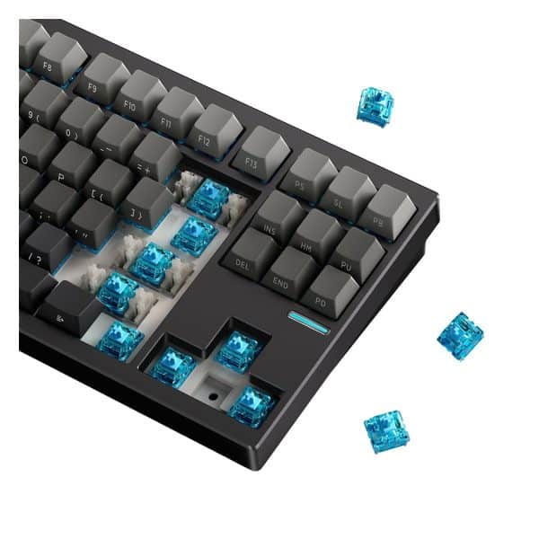 Mchose Gx87s Mountains Gradient 80 Mist Blue Switch Rgb Draadloos Hotswap Mechanisch Gaming Toetsenbord Hw Gx87 1 4