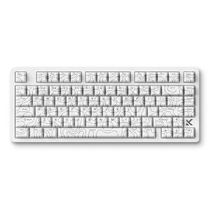 Mchose Jet75 E Sport Wit Topographic 75 Hall Effect Kailh Magnetic God Magnetische Switch 8k Hz Rgb Hotswap Mechanisch Gaming Toetsenbord Mc Jet75 9 2