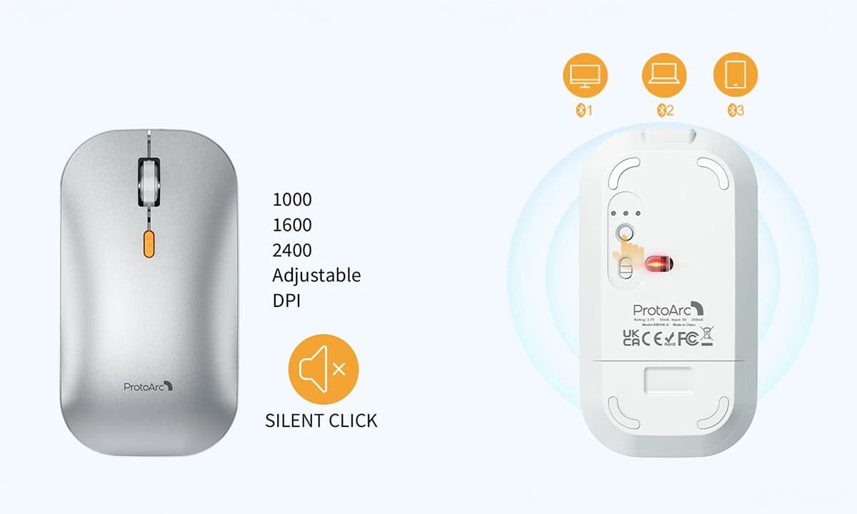 Oplaadbaar en Instelbare DPI