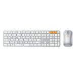 ProtoArc KM100-A Wit-Zilver Bluetooth Mac-Compatibel Toetsenbord- en Muiscombinatie (CP012798)