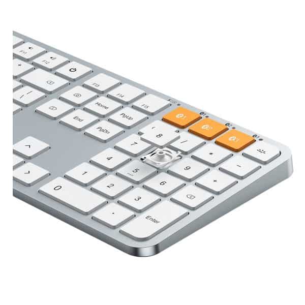 Protoarc Km100 A Wit Zilver Bluetooth Mac Compatibel Toetsenbord En Muiscombinatie Cp012798 4