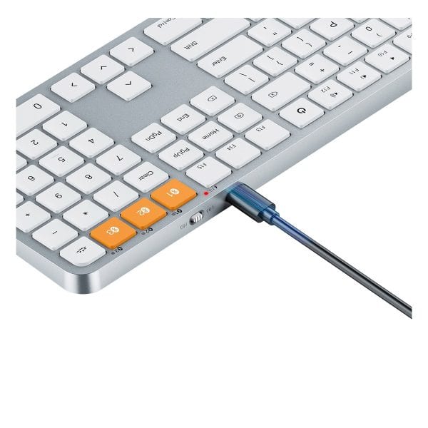 Protoarc Km100 A Wit Zilver Bluetooth Mac Compatibel Toetsenbord En Muiscombinatie Cp012798 5