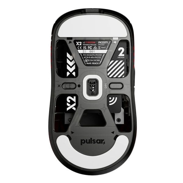 Pulsar X2 V3 T1 Edition Size 2 Medium Xs 1 Sensor Draadloze Symmetrische Gaming Muis Px232t1 4