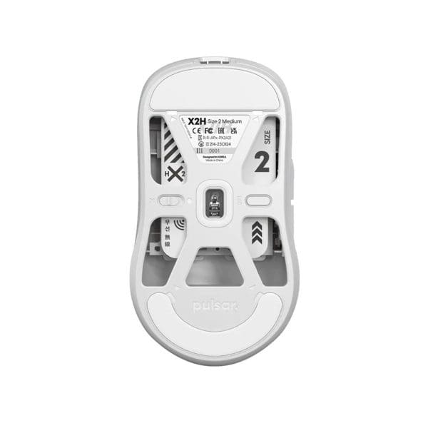 Pulsar X2h Witte Draadloze Size 2 Medium Symmetrische Gaming Muis Px2h22 4