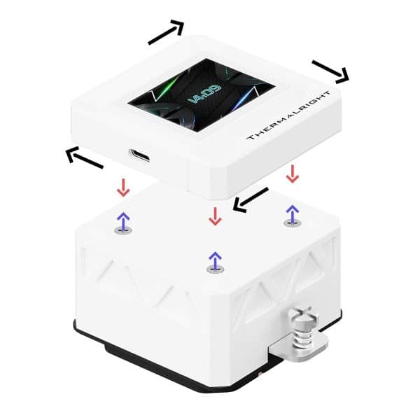 Thermalright Frozen Warframe 240 Se Argb White 240mm Intel Amd Compatibele Witte Cpu Waterkoeler 6