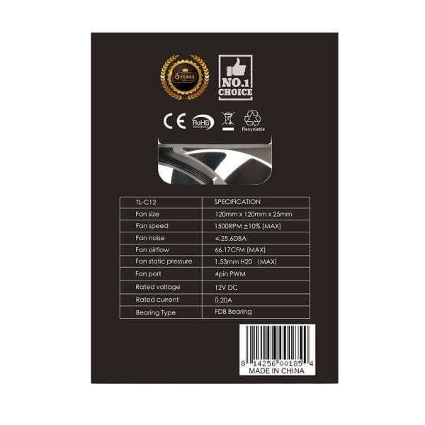 Thermalright Tl C12 120mm Behuizingventilator 5