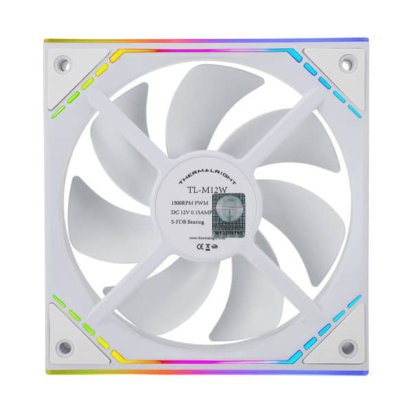 Thermalright Tl M12w Argb 120mm Witte Behuizingventilator 2