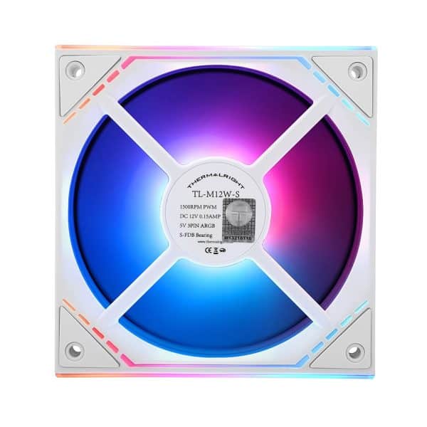 Thermalright Tl M12w S Argb 120mm Witte Behuizingventilator 2