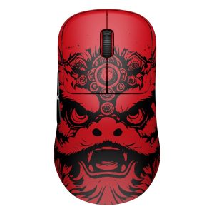 Waizowl Ogm Cloud Crimson Lion 8k Hz Pixart 3950 Sensor Draadloze Symmetrische Gaming Muis 1