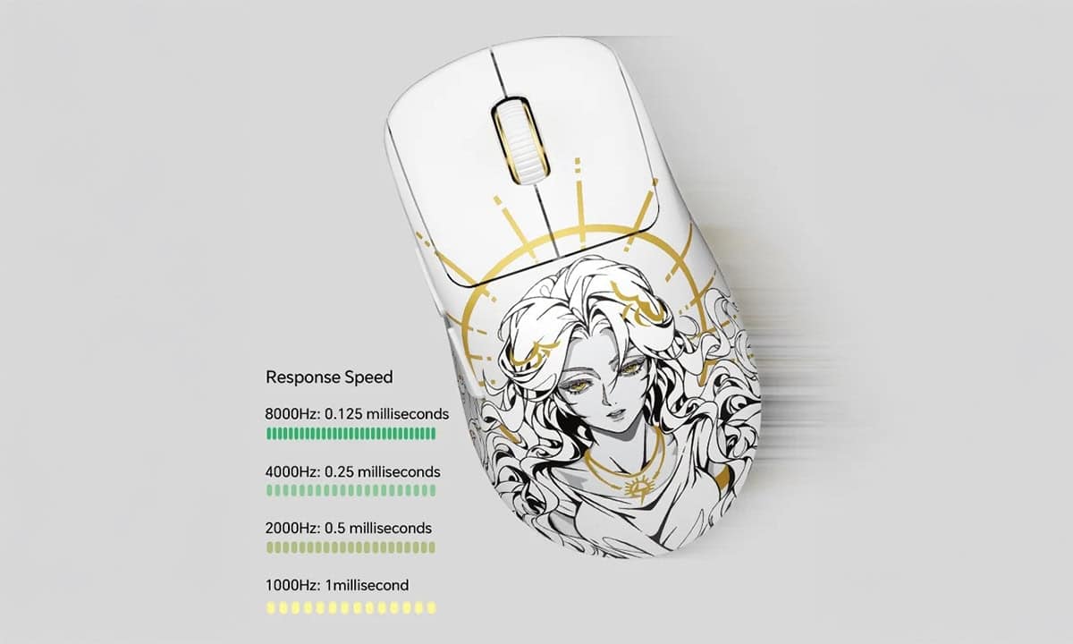 Draadloze 8K Hz Polling Rate