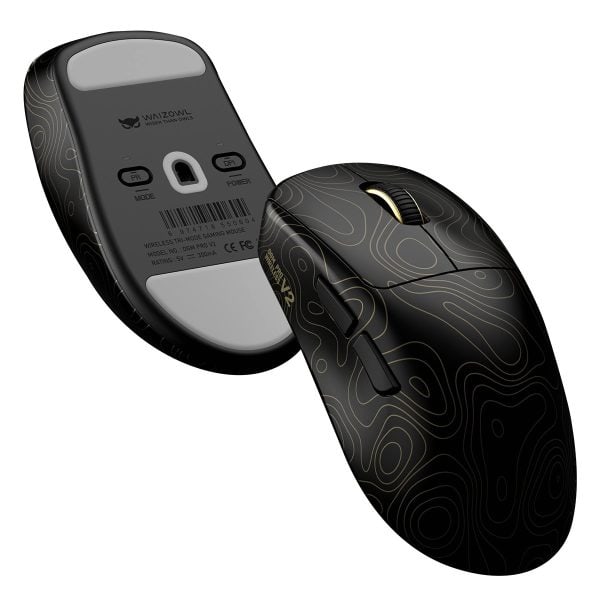 Waizowl Ogm Pro V2 Typo Wave 8k Hz Pixart 3950 Sensor Draadloze Gaming Muis 10