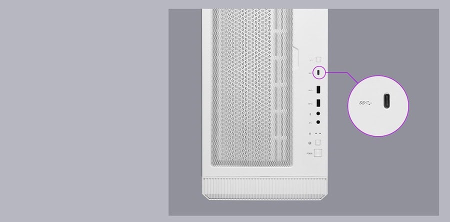MSI MPG VELOX 100R WHITE Behuizing h11