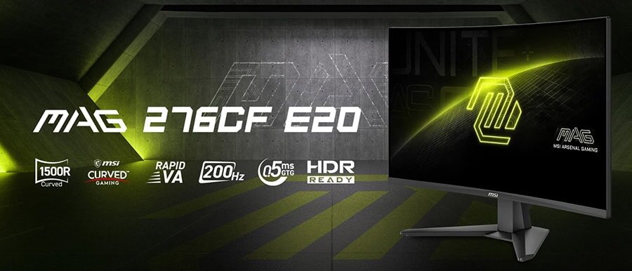 MSI MAG 276CF E20 Gaming Monitor H2