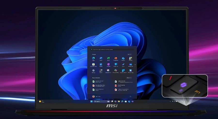 Snelle gaming laptop met krachtige prestaties en high-end beeldscherm voor ultieme game-ervaring.