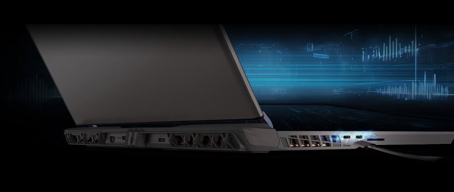 Gaming laptop met high-end specificaties voor optimale prestaties en gamingervaring.