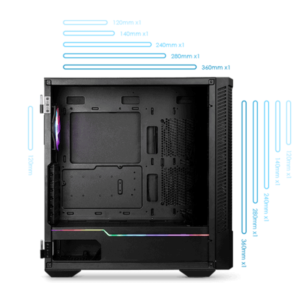 MSI Mpg Velox 100P Airflow Behuizing a15
