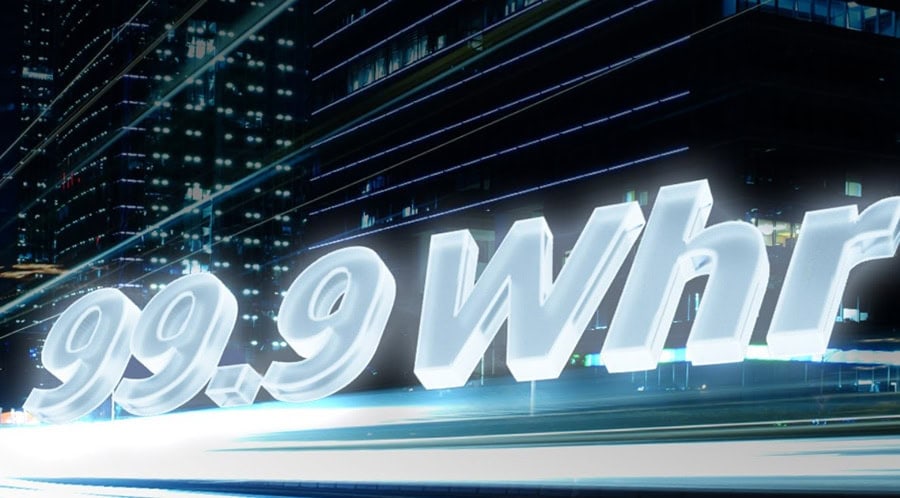 99.9 FM radiostation, modern cityachtergrond met lichtsnelheid effecten, zwart en blauw kleuren, technologie en communicatie, snel internet en connectiviteit, digitale media, high-tech sfeer.