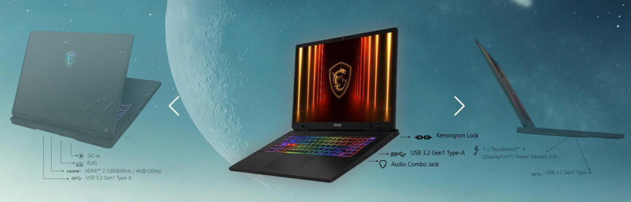 MSI CROSSHAIR 17 HX AI D2XWGKG-017TR Gaming Laptop h18