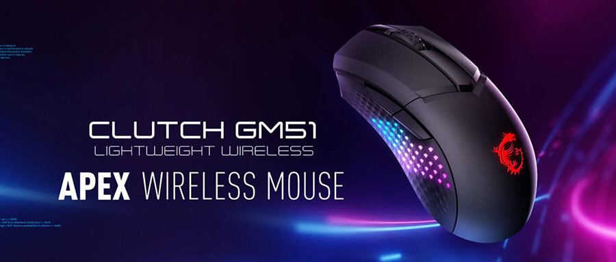 MSI Clutch GM51 Lightweight Wireless Muis h2