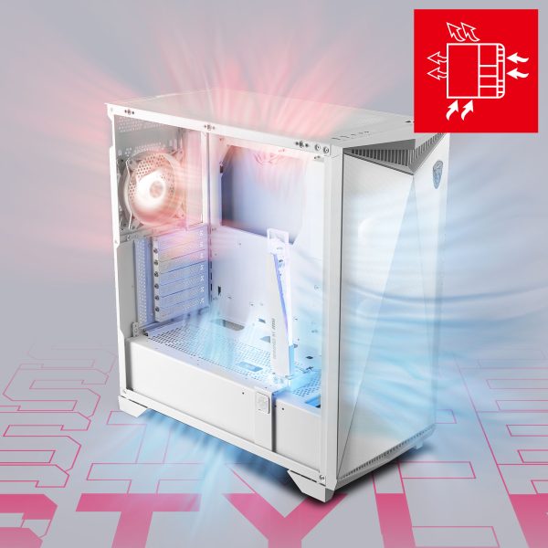 MSI GUNGNIR 300R ARGB Airflow Wit Behuizing a2