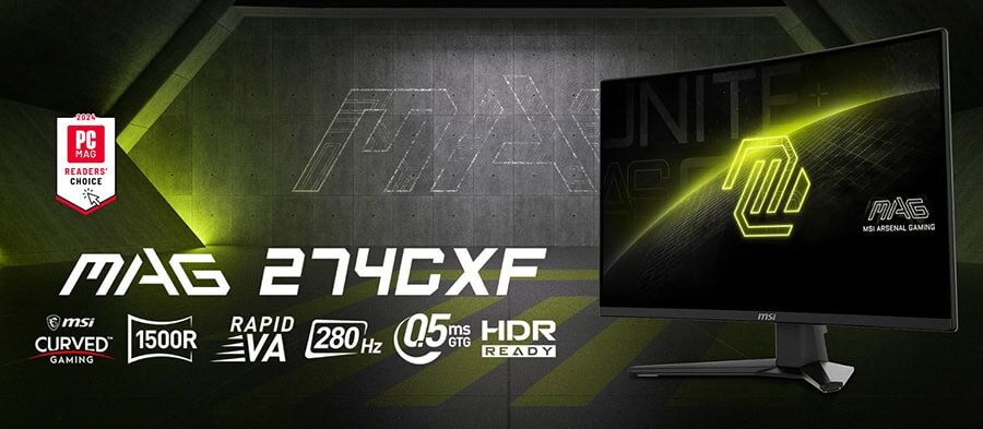 MSI MAG 274CXF Gaming Monitor H2