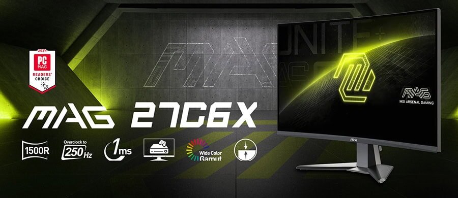 MSI MAG 27C6X Gaming Monitor h2