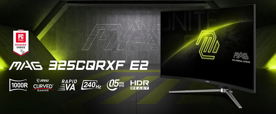 MSI MAG 325CQRXF E2 Gaming Monitor h2