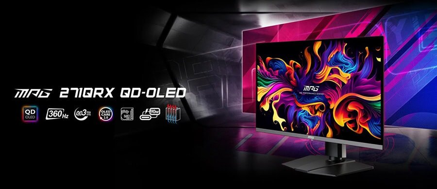 MSI MPG 271QRX QD-OLED Gaming Monitor H2
