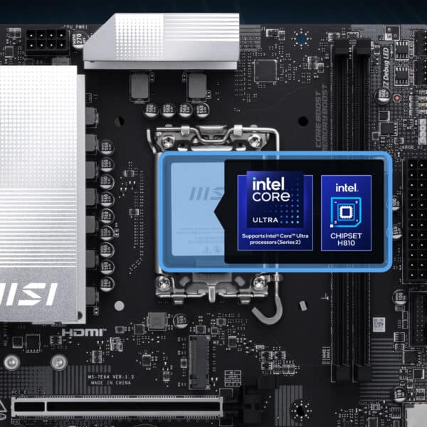 MSI PRO H810M-B 6400MHz (OC) Moederbord H2