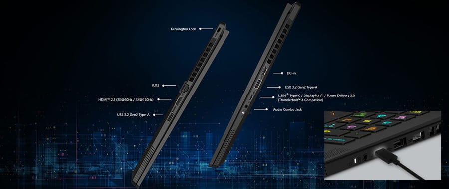 - Geavanceerde gaming laptop met krachtige specificaties, ideaal voor gamers en professionals.