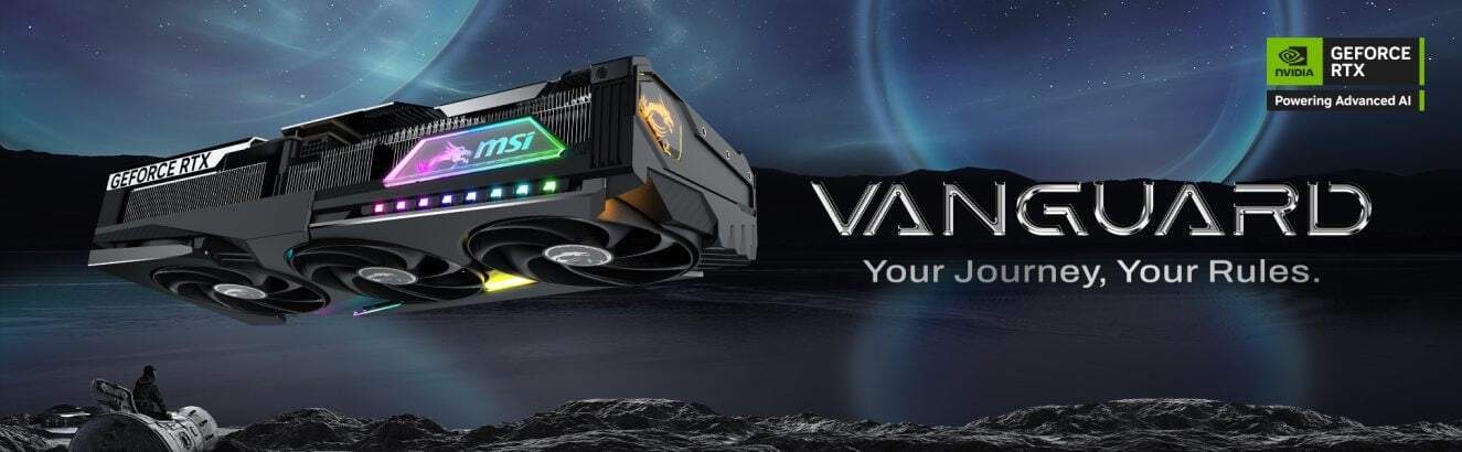MSI GeForce RTX 5070 Ti 16G VANGUARD SOC – Banner