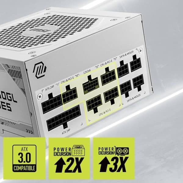 MSI MAG A850GL PCIE5 850W 80+ Gold Volledig Modulaire 120mm Ventilator Voedingsunit a3