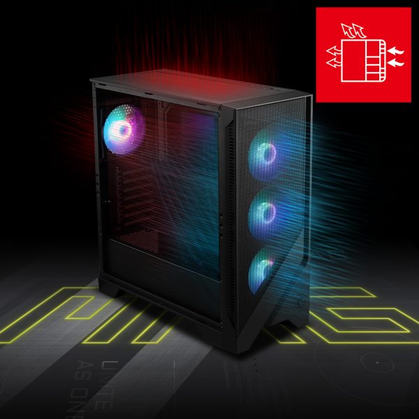 MSI MAG FORGE 320R Airflow Behuizing h3