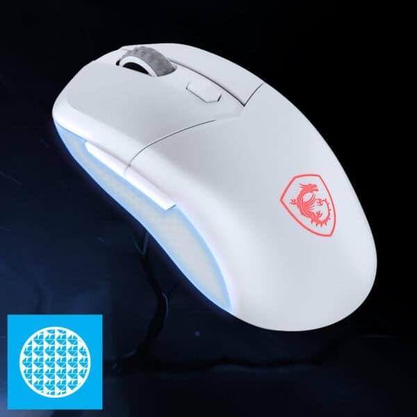 MSI VERSA 300 WIRELESS WHITE Gaming Muis H3