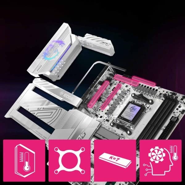 MSI MPG X870E EDGE TI WIFI Moederbord h4