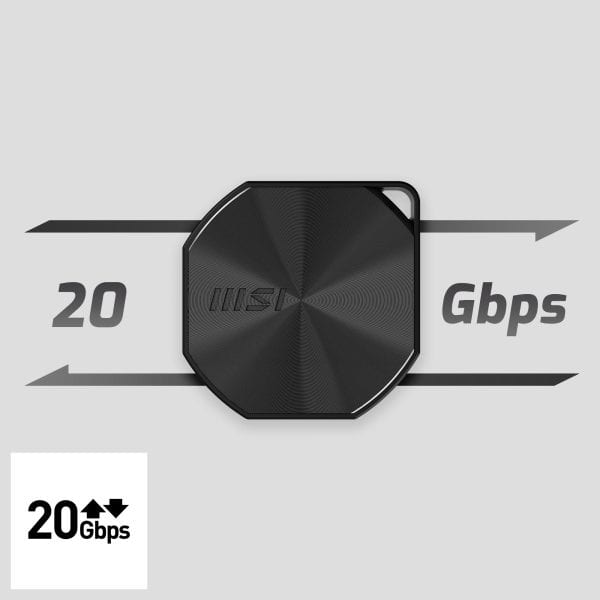 MSI DATAMAG 20Gbps 2TB Draagbare SSD H4