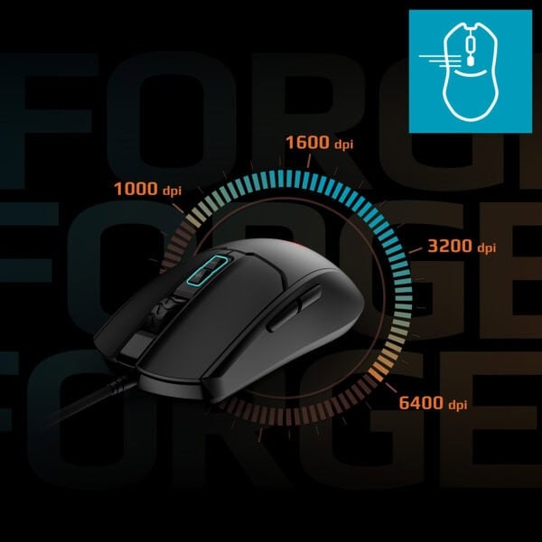 MSI FORGE GM100 RGB Gaming Muis h4