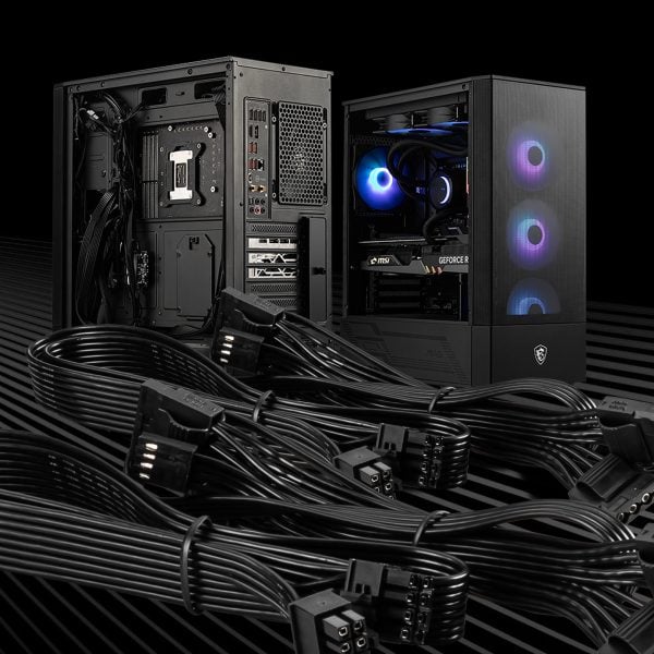 MSI MAG A850GL 850W 80+ Gold PCIe 5 Volledig Modulaire 120mm Ventilator PSU h4