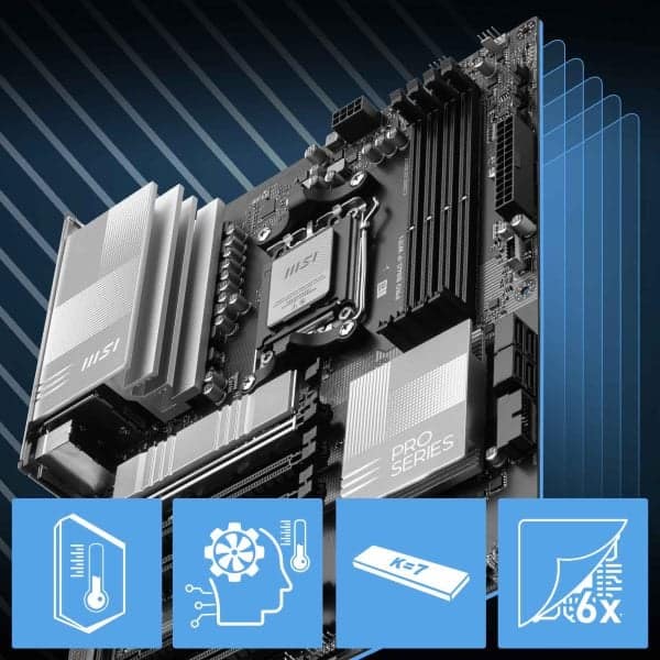 MSI PRO B840-P WIFI Moederbord h4