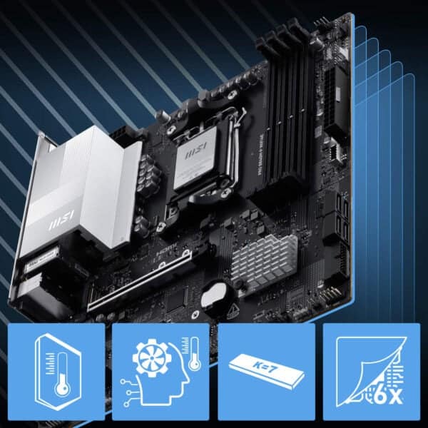 MSI PRO B840M-P WIFI6E 8000MHz Moederbord H4