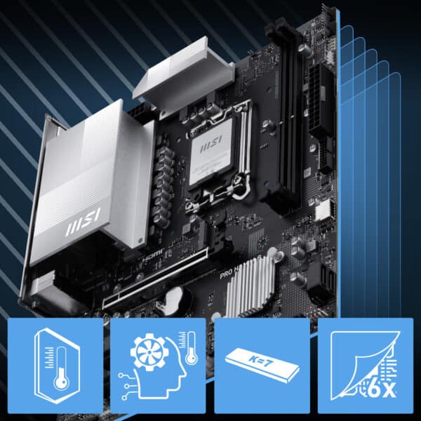 MSI PRO H810M-B 6400MHz (OC) Moederbord H4