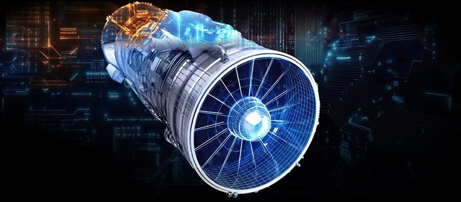 Hoge resolutie afbeelding van een futuristische digitale render van een toren, symbool voor technologie en innovatie, passend bij Azoth Gaming en digitale werelden.