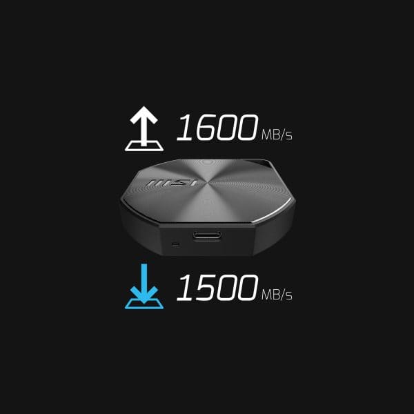 MSI DATAMAG 20Gbps 2TB Draagbare SSD H5