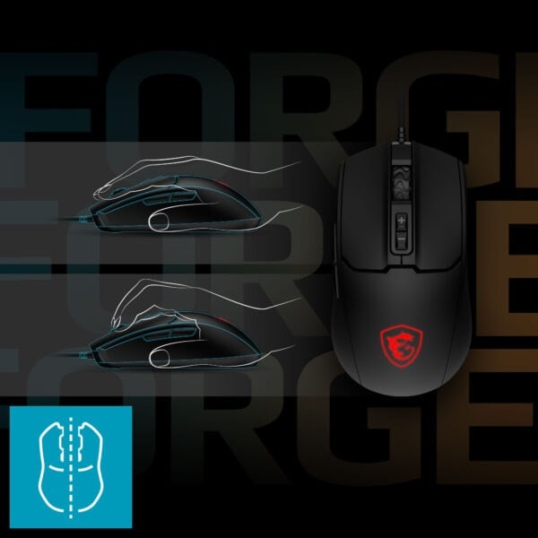 MSI FORGE GM100 RGB Gaming Muis h5